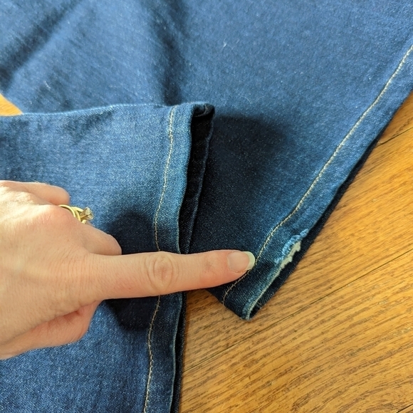 Citizens OF HUMANITY Fleetwood high rise flare 25 dark blue denim jeans - Picture 7 of 14